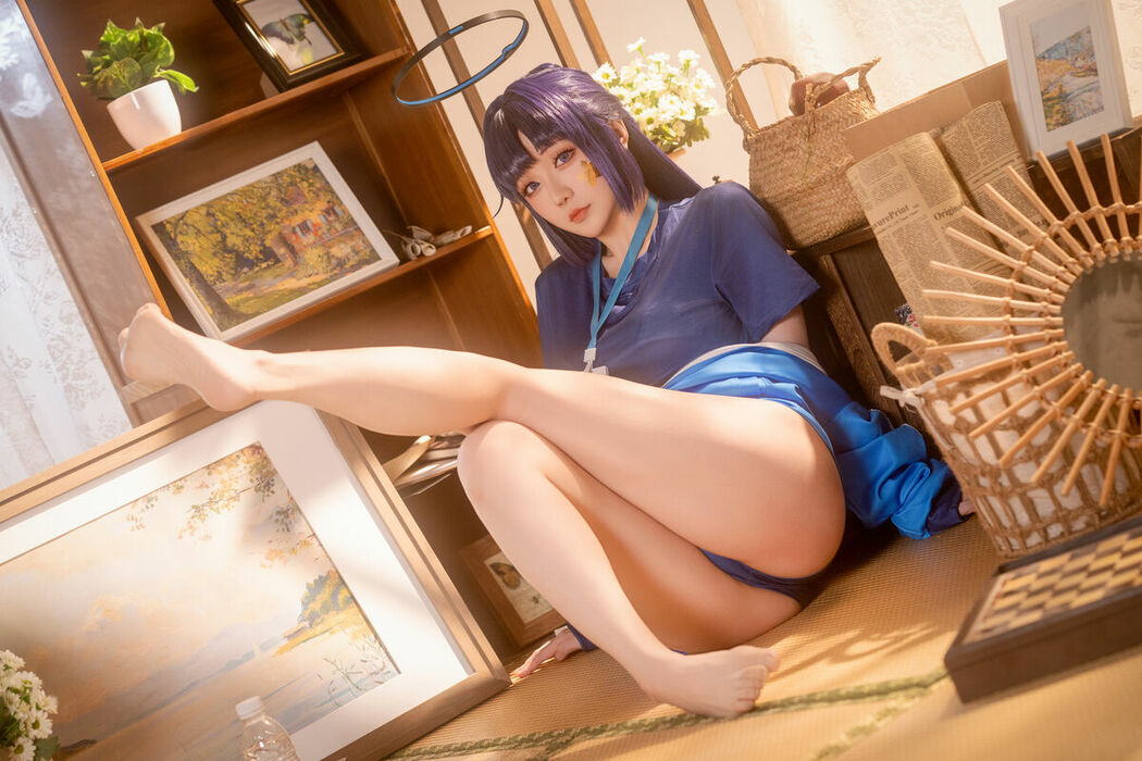 Coser@星之迟迟Hoshilily – 蔚蓝档案-早濑优香体操服 (70P – 1V)