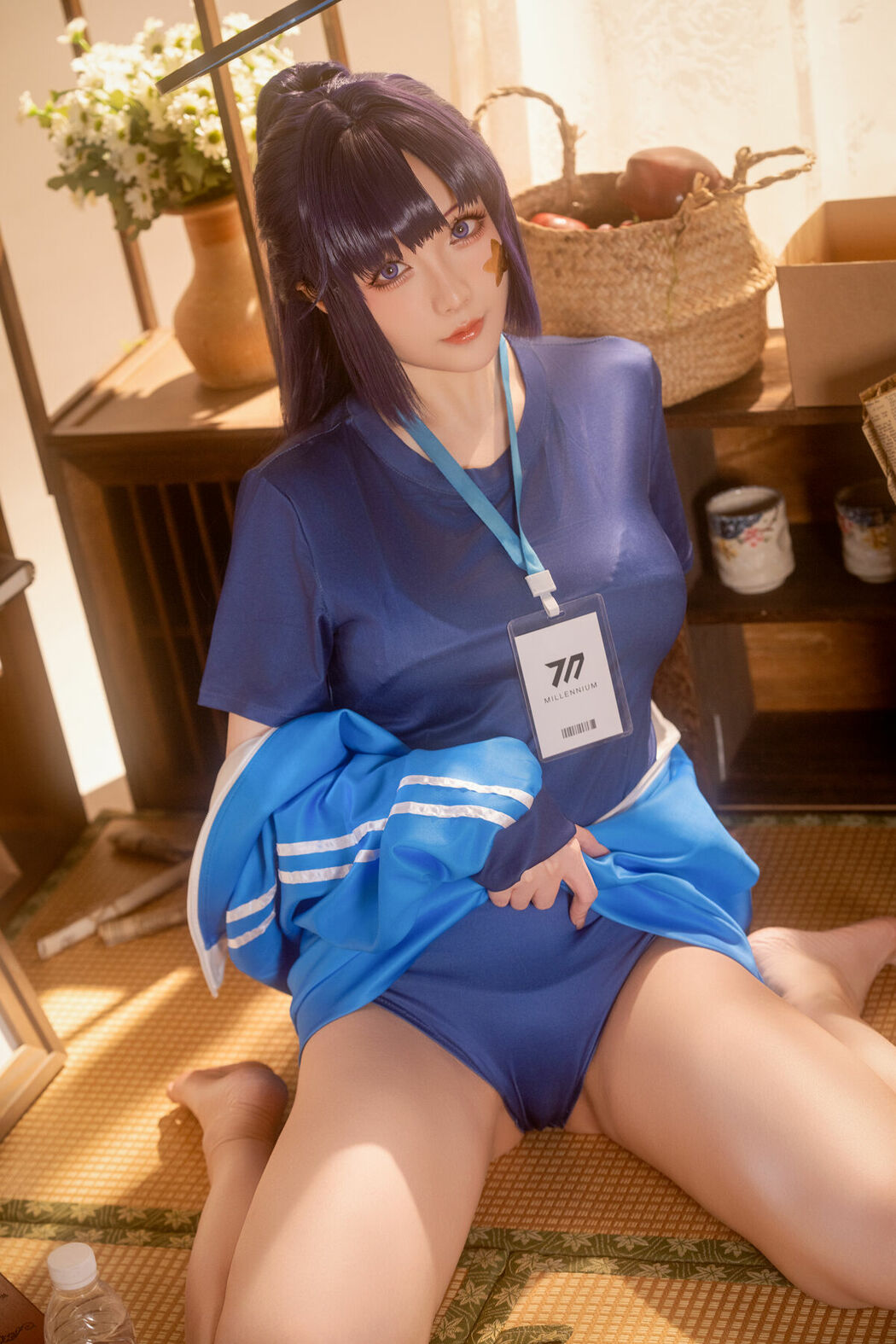 Coser@星之迟迟Hoshilily – 蔚蓝档案-早濑优香体操服 (70P – 1V)