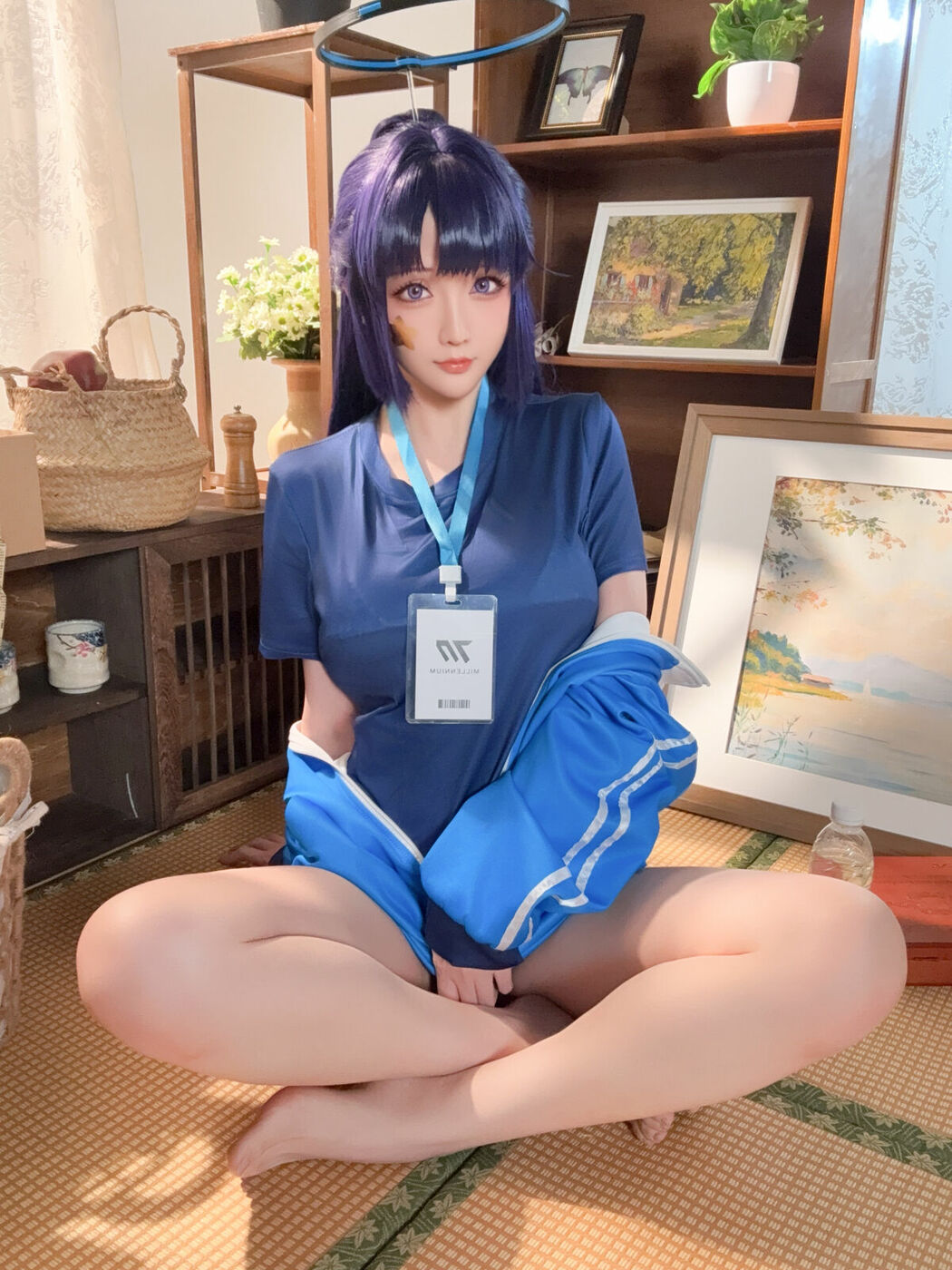 Coser@星之迟迟Hoshilily – 蔚蓝档案-早濑优香体操服 (70P – 1V)