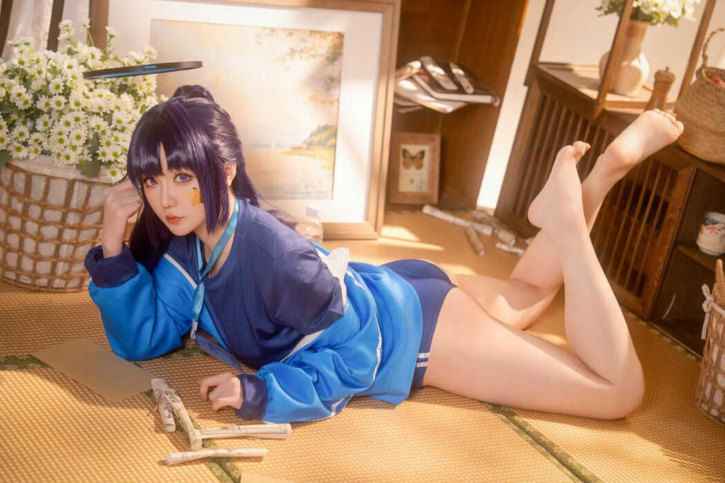 Coser@星之迟迟Hoshilily – 蔚蓝档案-早濑优香体操服 (70P – 1V)