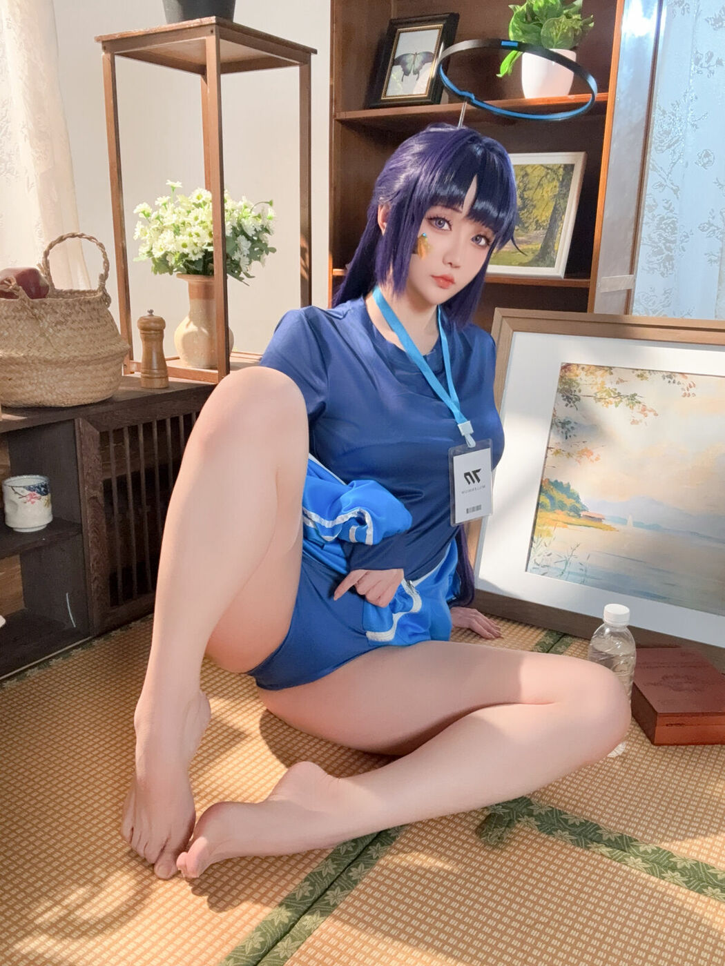 Coser@星之迟迟Hoshilily – 蔚蓝档案-早濑优香体操服 (70P – 1V)