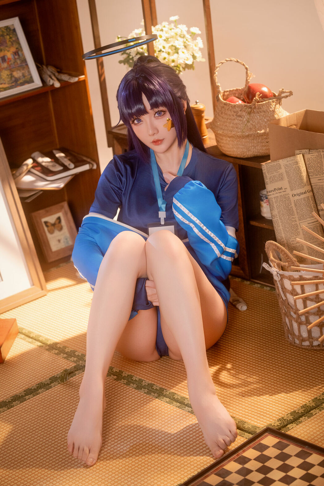 Coser@星之迟迟Hoshilily – 蔚蓝档案-早濑优香体操服 (70P – 1V)