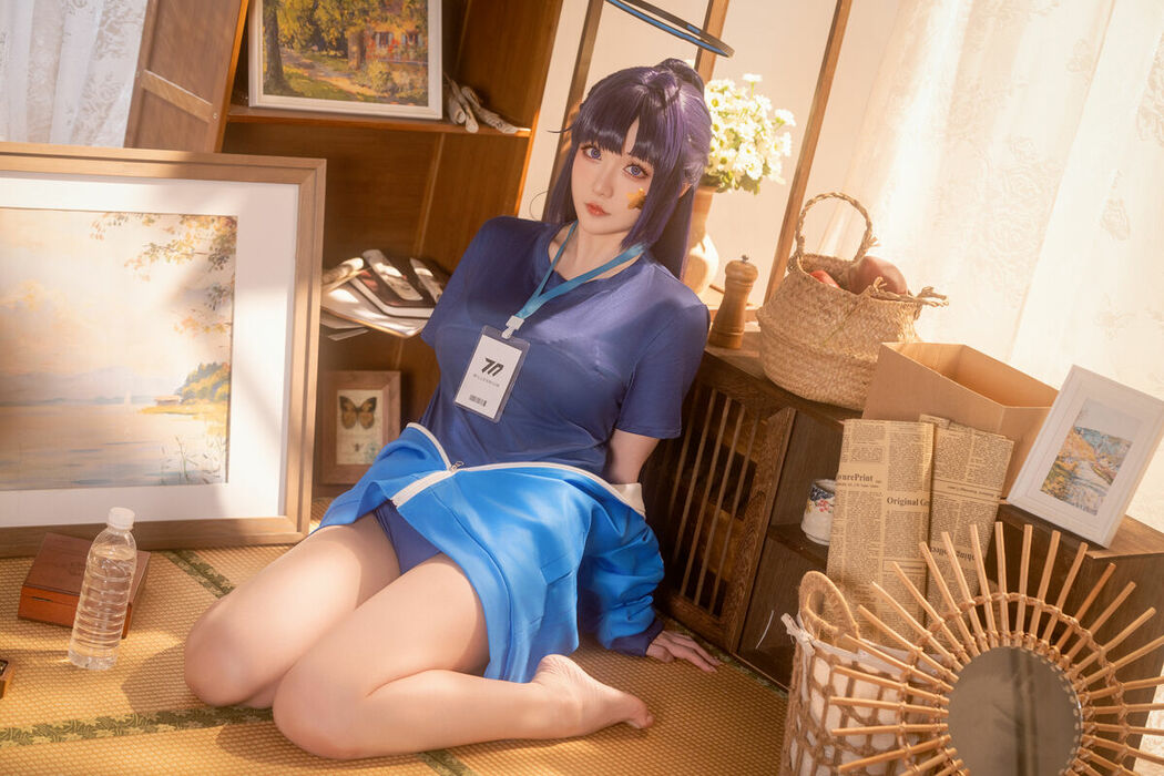 Coser@星之迟迟Hoshilily – 蔚蓝档案-早濑优香体操服 (70P – 1V)