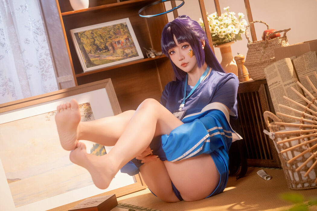Coser@星之迟迟Hoshilily – 蔚蓝档案-早濑优香体操服 (70P – 1V)