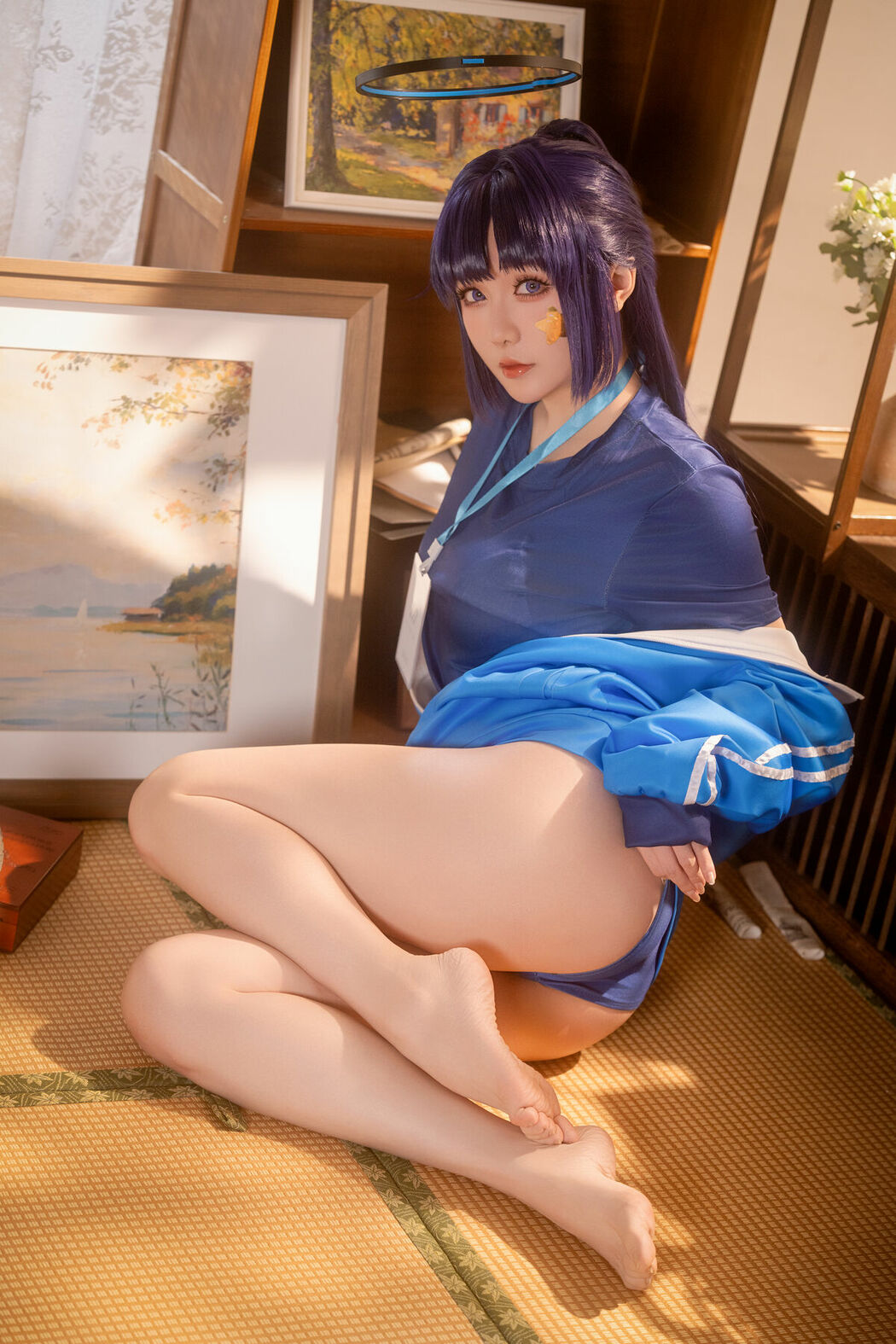 Coser@星之迟迟Hoshilily – 蔚蓝档案-早濑优香体操服 (70P – 1V)