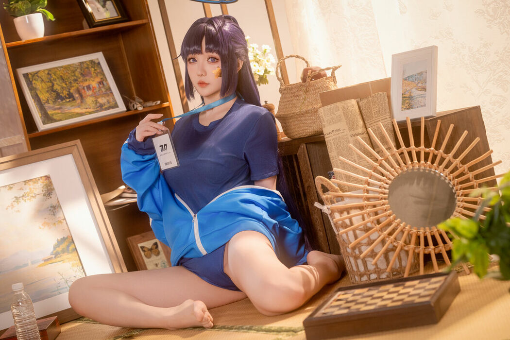 Coser@星之迟迟Hoshilily – 蔚蓝档案-早濑优香体操服 (70P – 1V)
