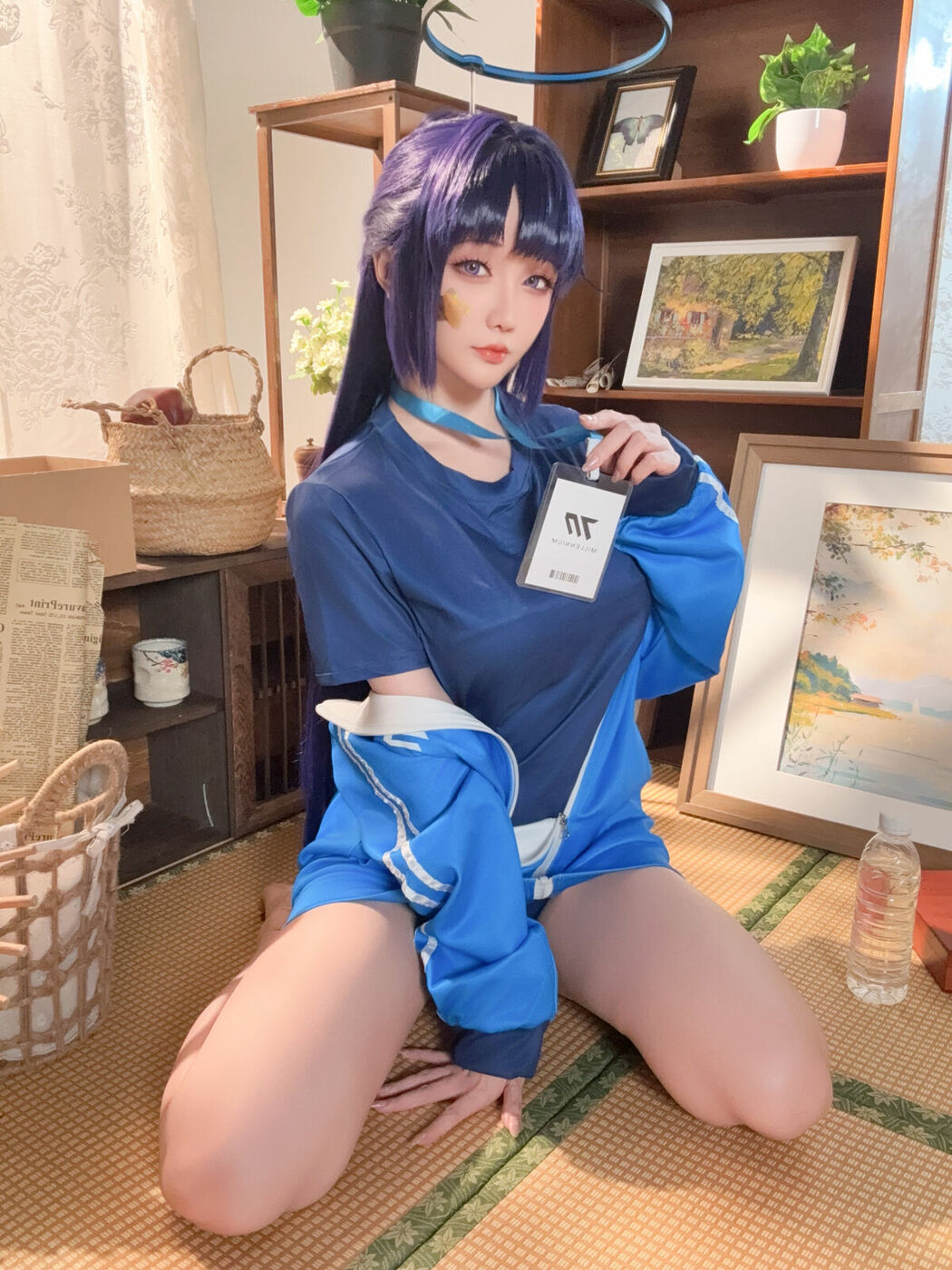 Coser@星之迟迟Hoshilily – 蔚蓝档案-早濑优香体操服 (70P – 1V)