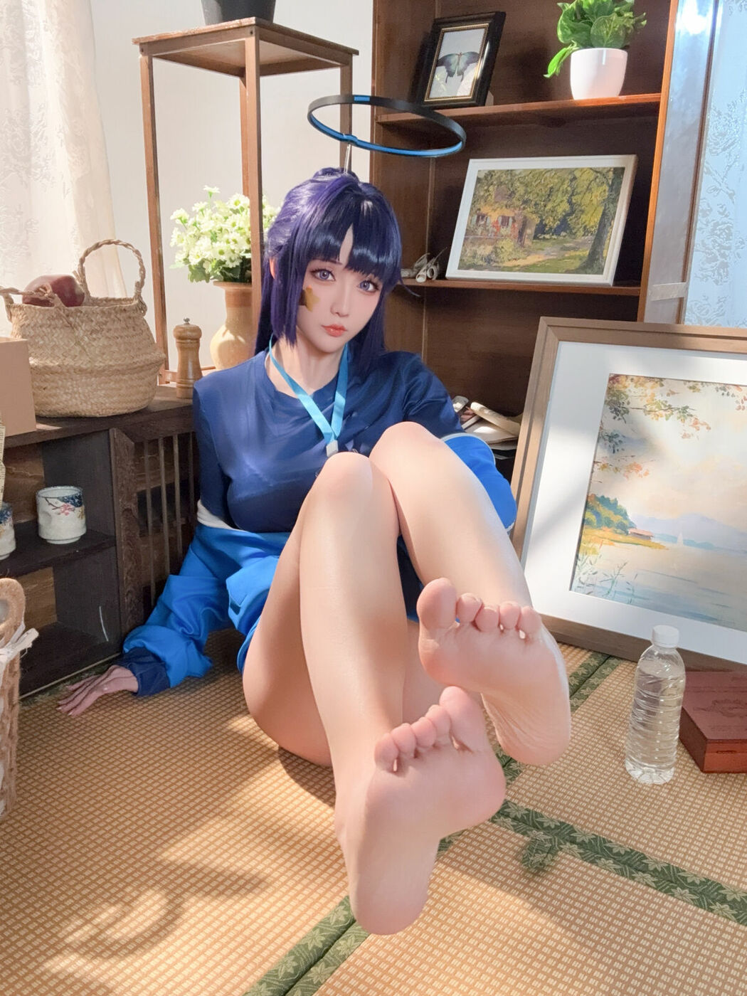 Coser@星之迟迟Hoshilily – 蔚蓝档案-早濑优香体操服 (70P – 1V)