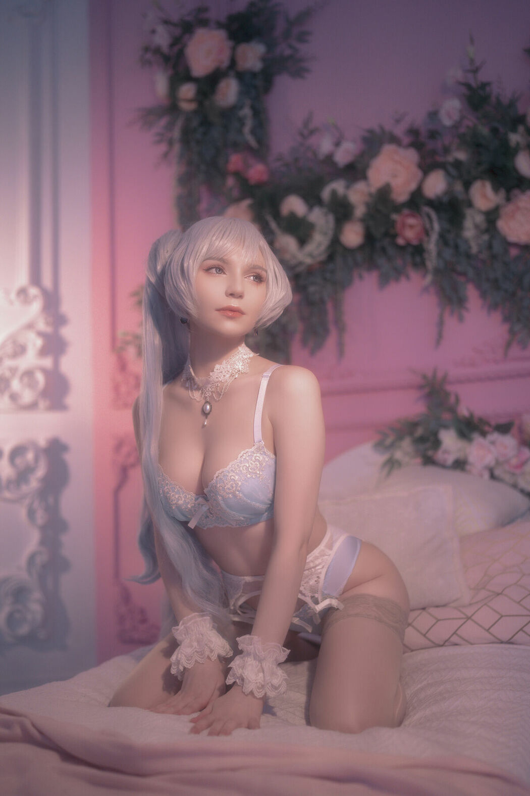 Coser@Michi Kyunn – Weiss in Flowers (61P)