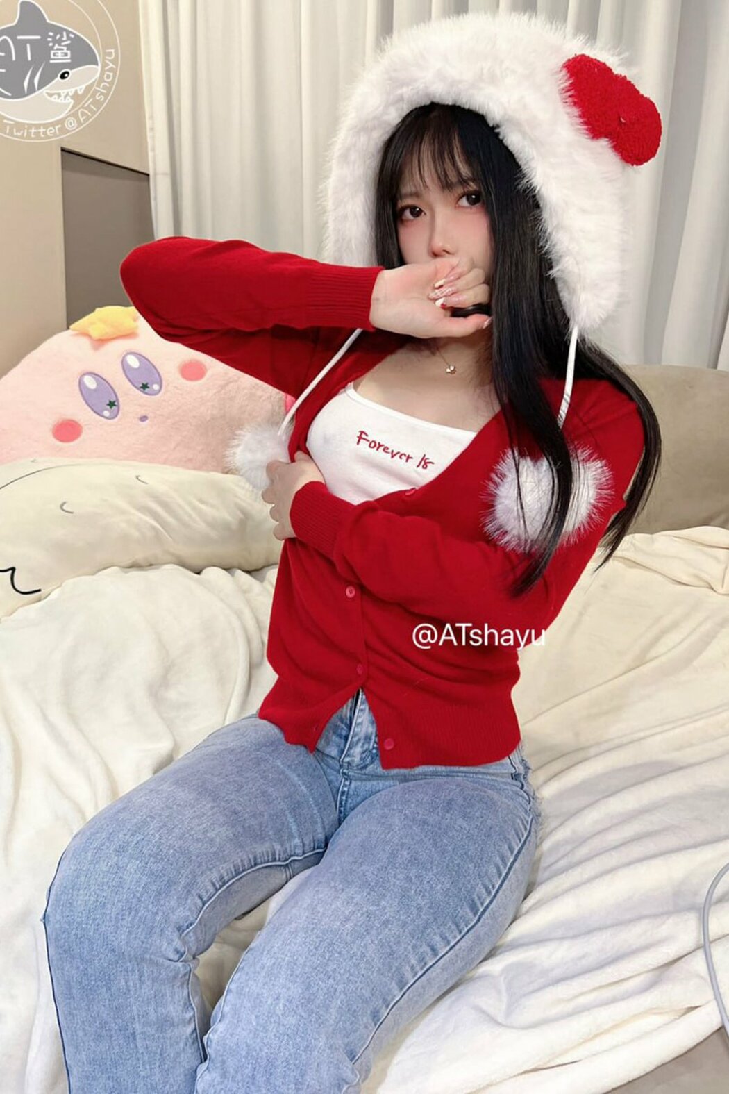 Coser@AT鲨 – 圣诞女友 Part01 (50P – 2V) Cover Photo