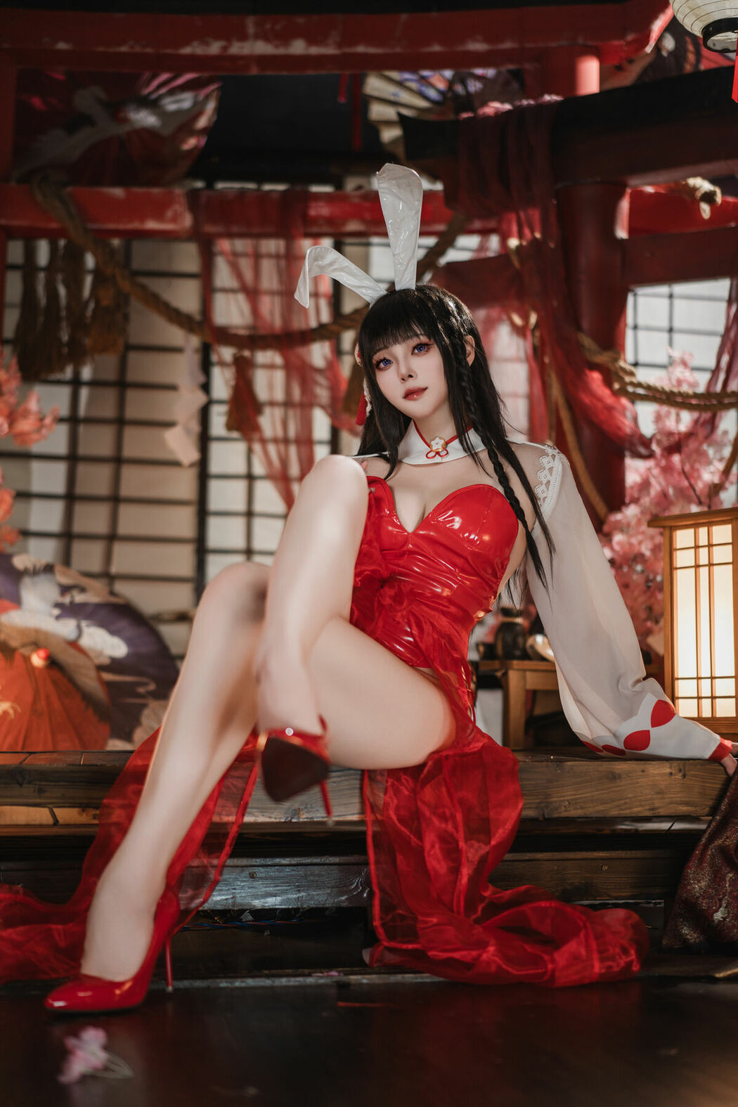 Coser@Natsuko夏夏子 – 碧蓝航线 大山巫女兔 (72P)