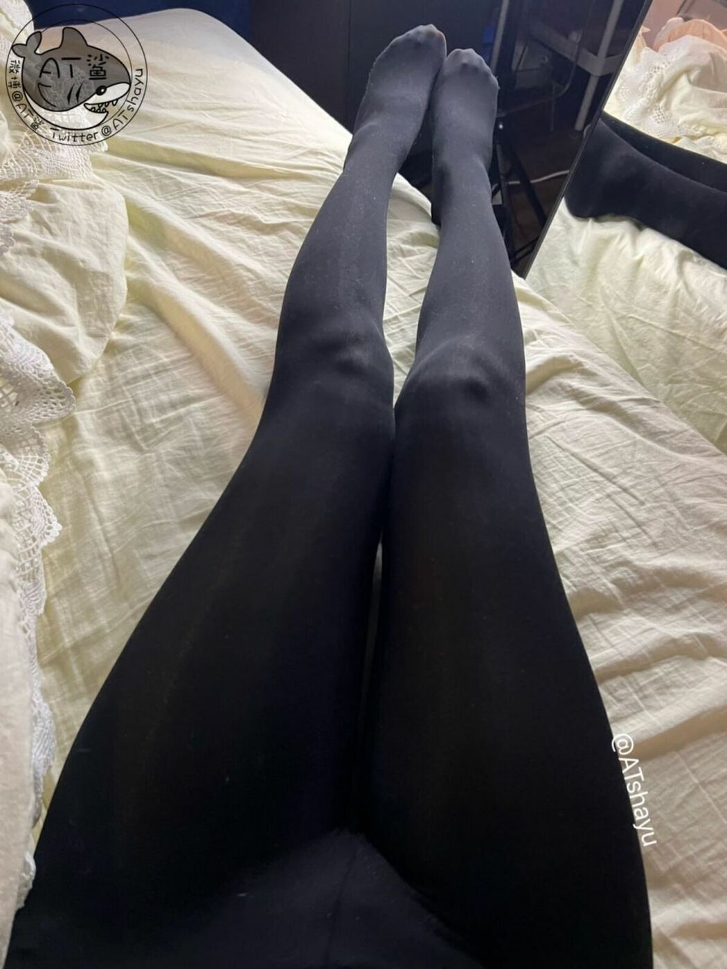 Coser@AT鲨 – 原相机质感黑裤袜 (59P – 3V)