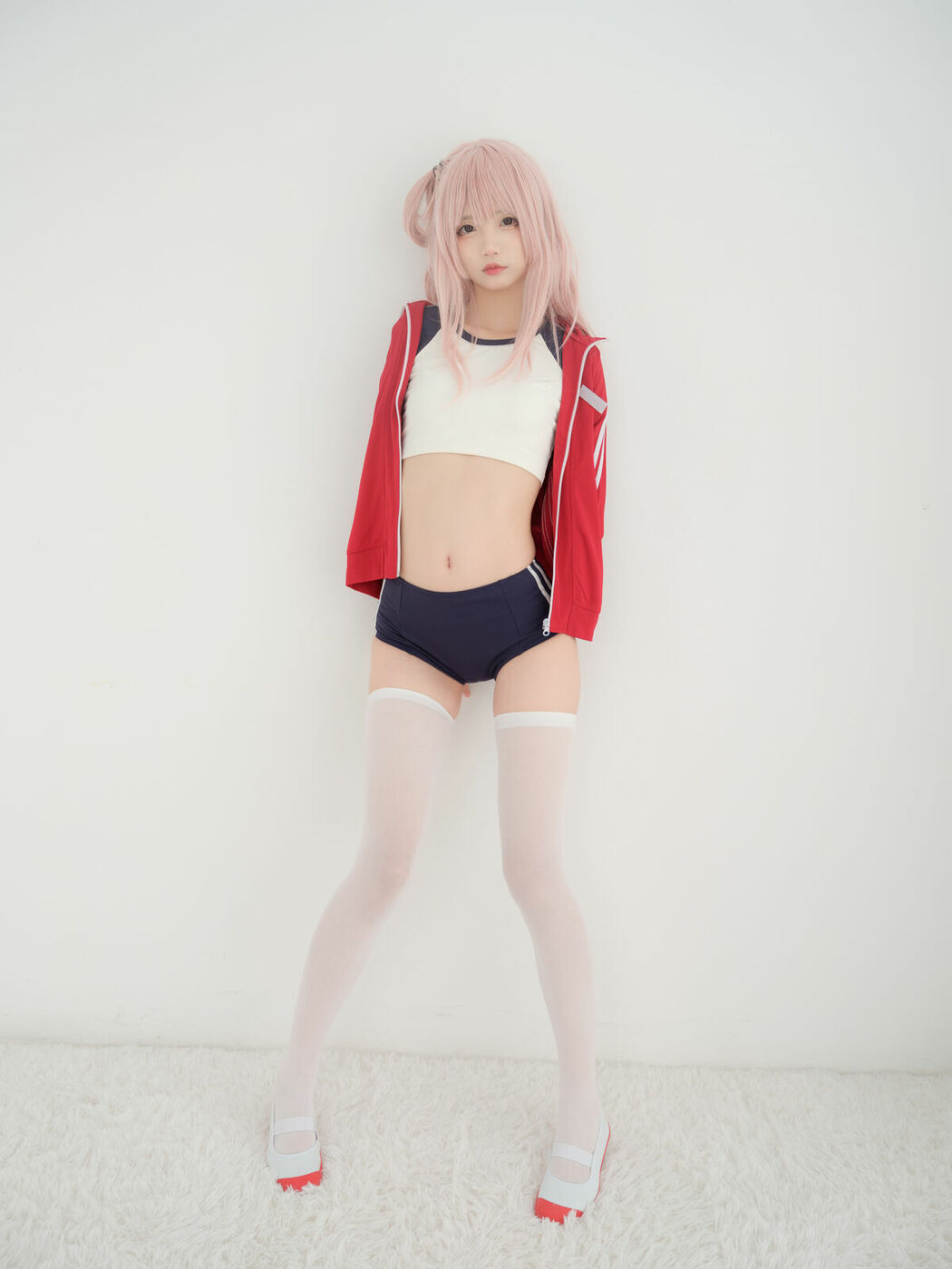Coser@五更百鬼 – 舰长 体操服 猫耳 (26P)