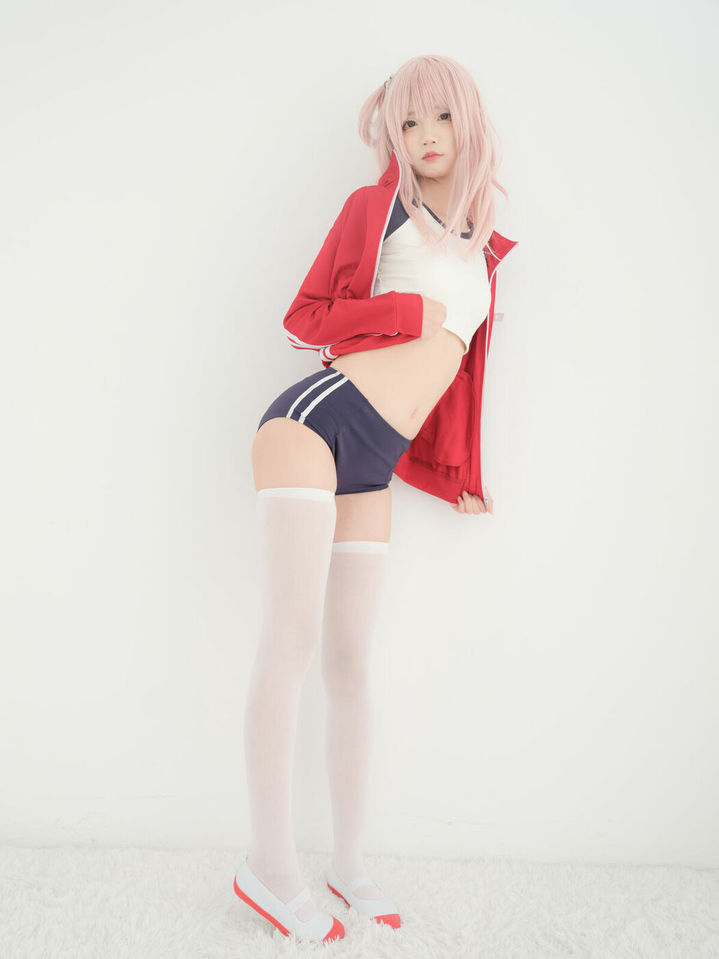 Coser@五更百鬼 – 舰长 体操服 猫耳 (26P)