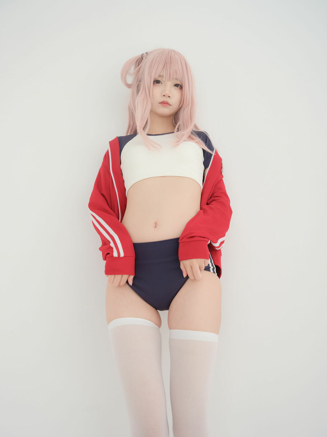Coser@五更百鬼 – 舰长 体操服 猫耳 (26P)