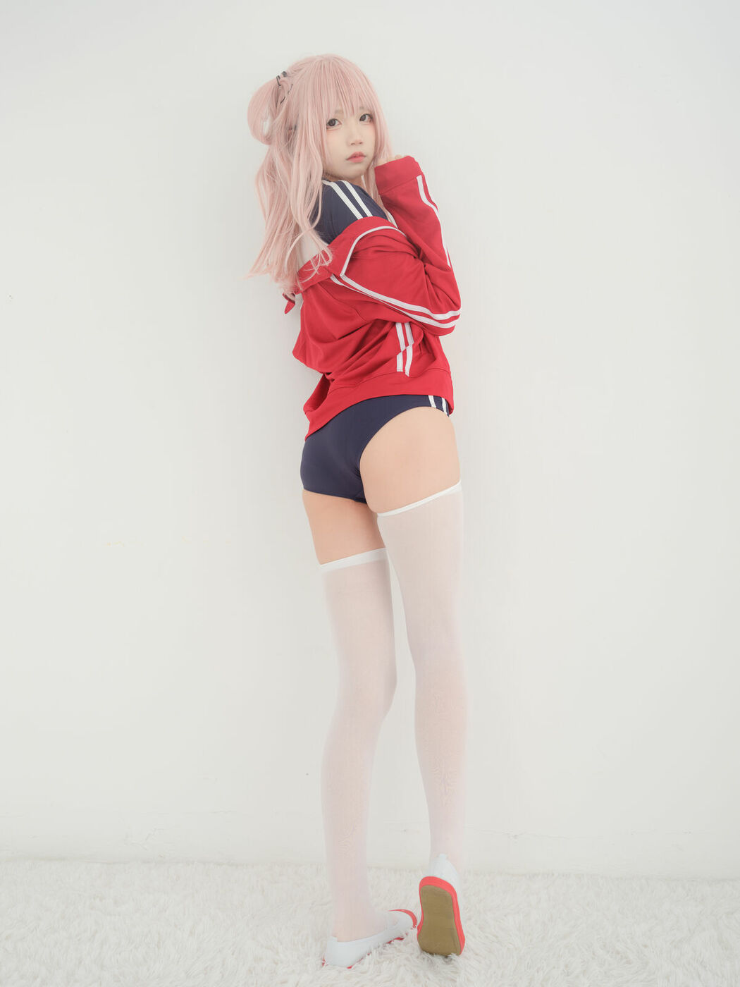 Coser@五更百鬼 – 舰长 体操服 猫耳 (26P)