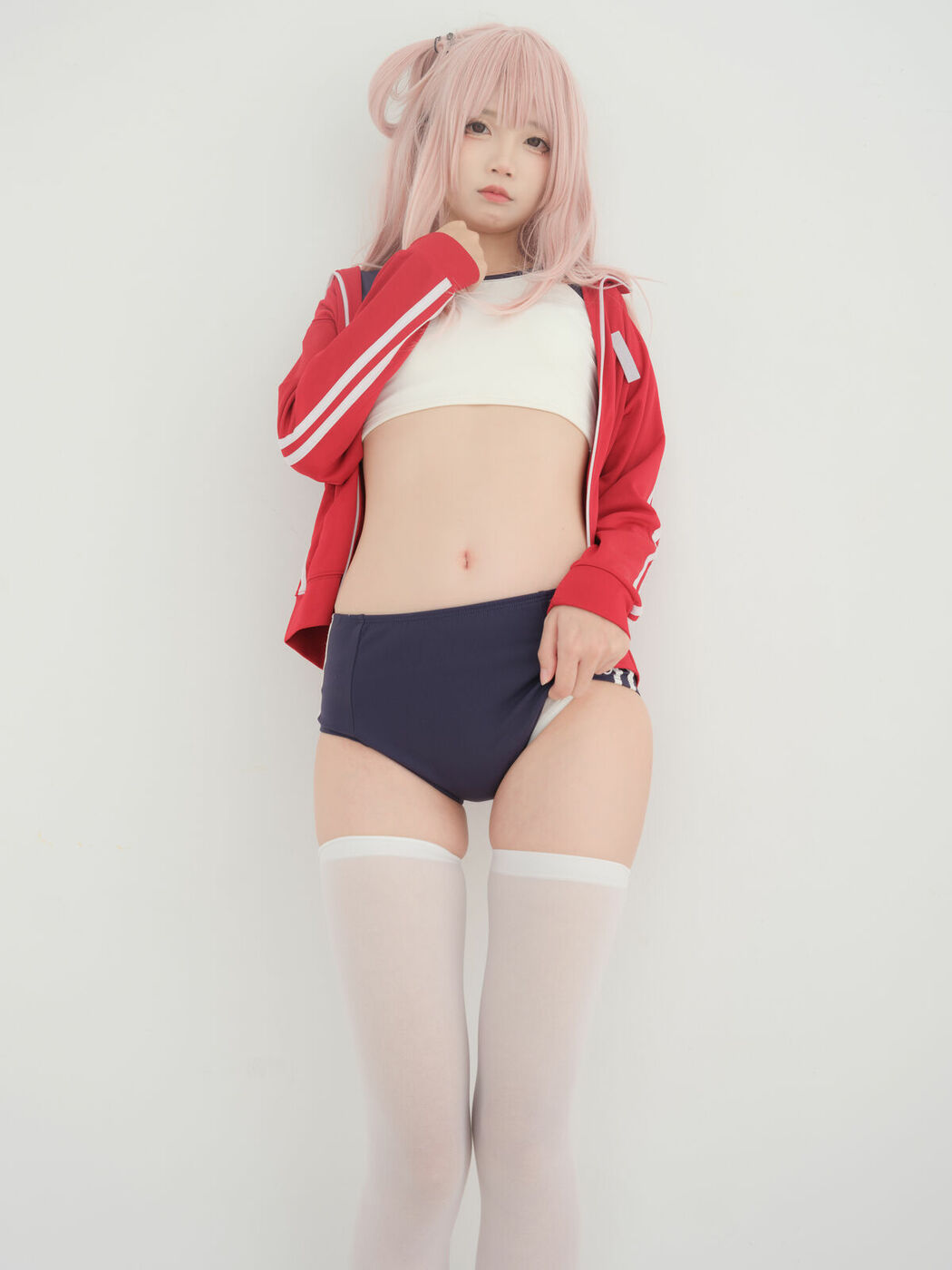 Coser@五更百鬼 – 舰长 体操服 猫耳 (26P)