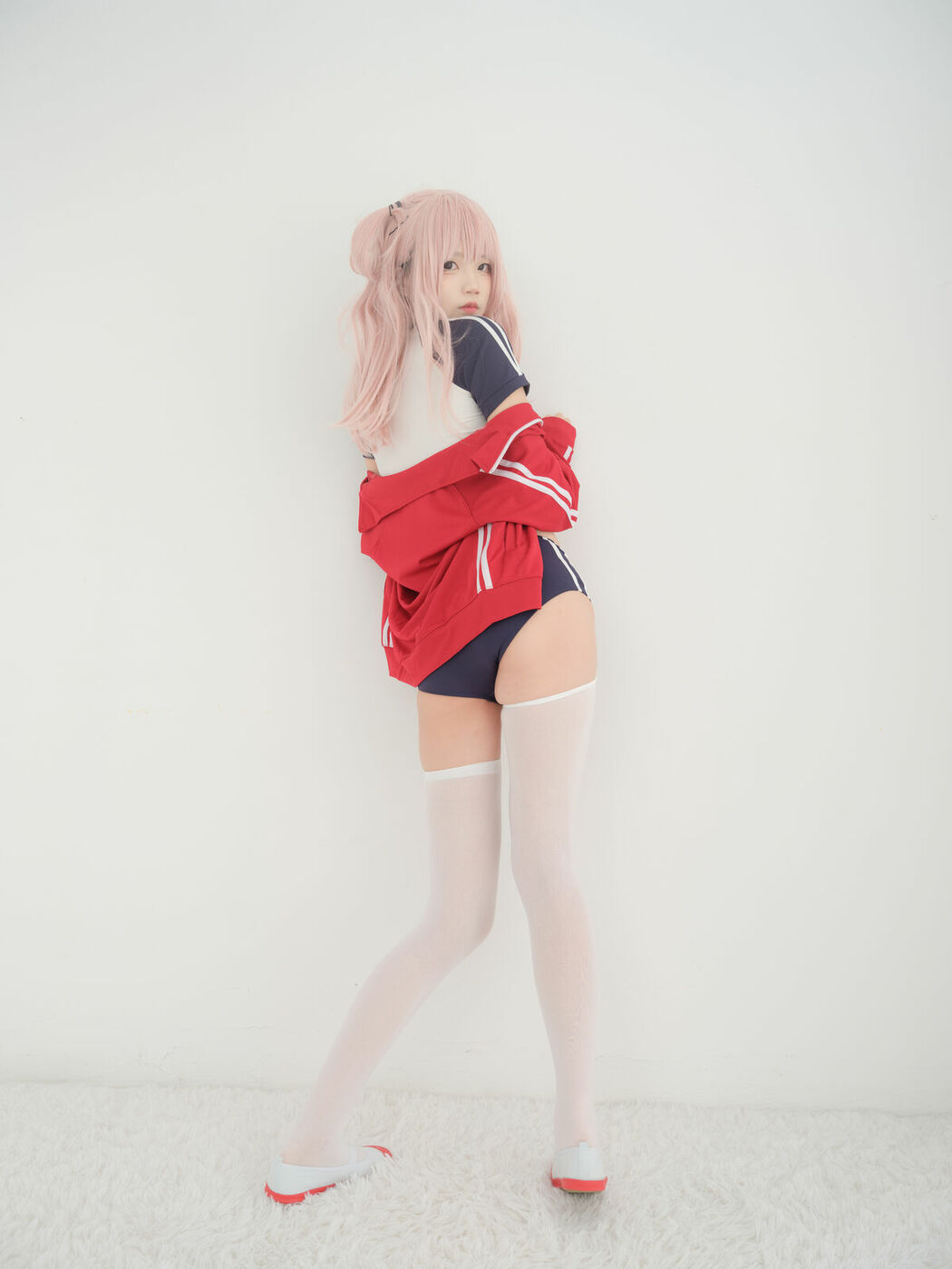 Coser@五更百鬼 – 舰长 体操服 猫耳 (26P)