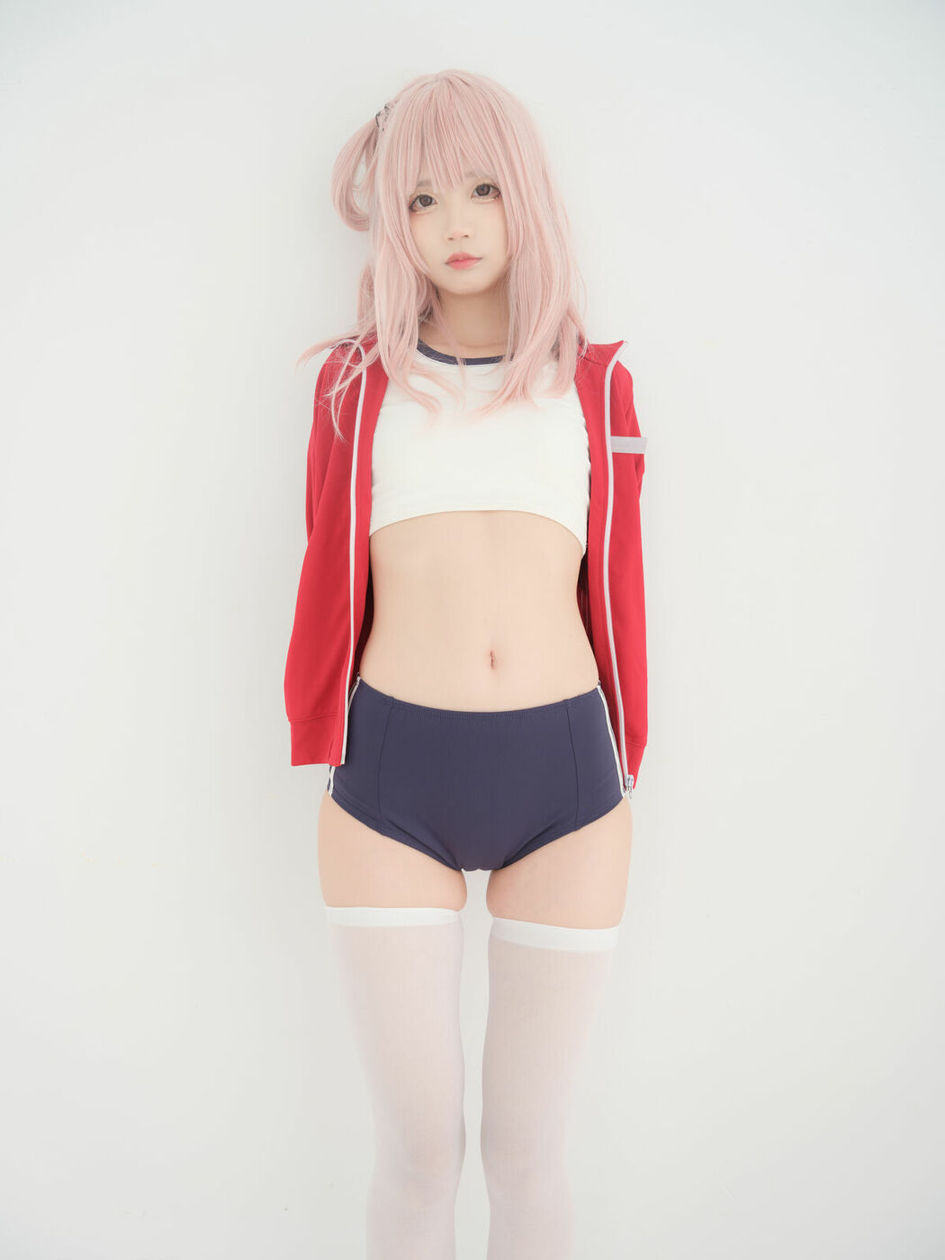 Coser@五更百鬼 – 舰长 体操服 猫耳 (26P)