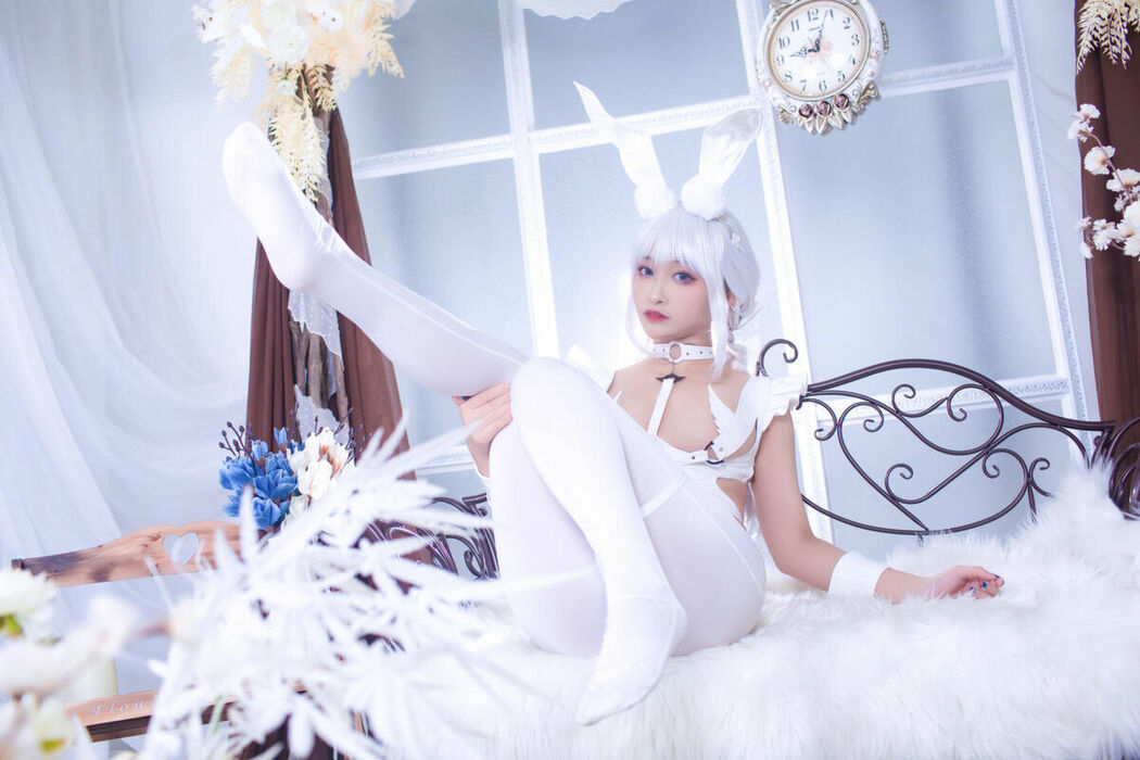 Coser@洛璃LoLiSAMA – 碧蓝航线 恶毒 白兔 (52P)