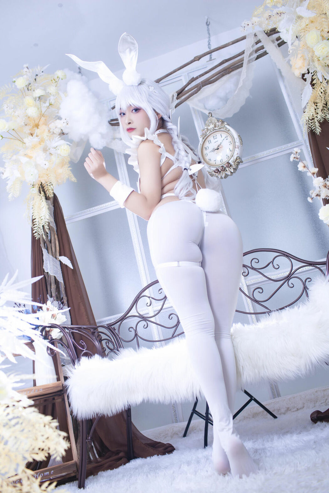 Coser@洛璃LoLiSAMA – 碧蓝航线 恶毒 白兔 (52P)