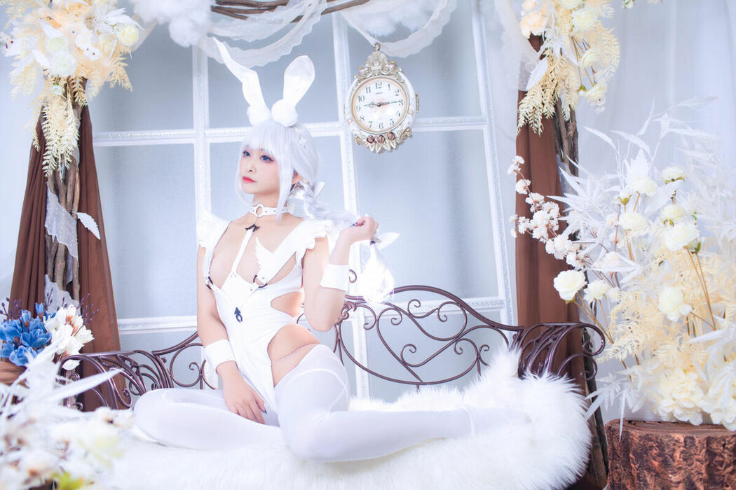 Coser@洛璃LoLiSAMA – 碧蓝航线 恶毒 白兔 (52P)