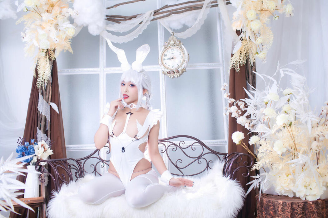 Coser@洛璃LoLiSAMA – 碧蓝航线 恶毒 白兔 (52P)