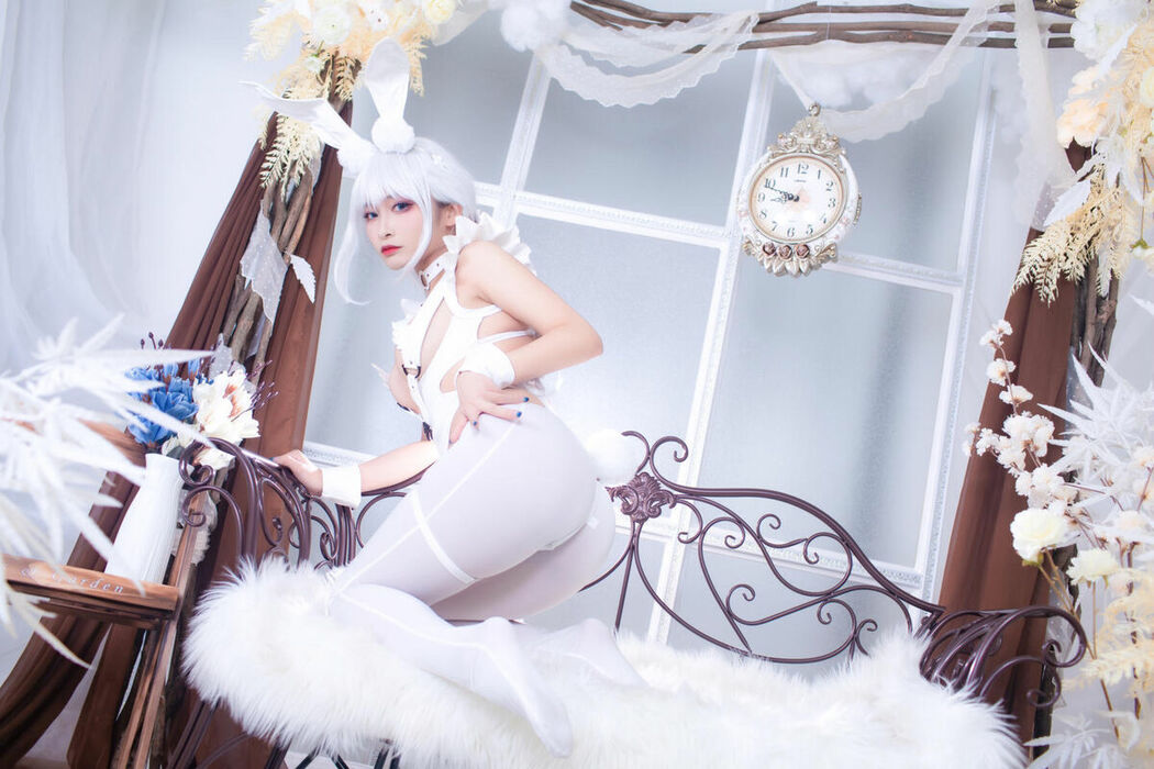 Coser@洛璃LoLiSAMA – 碧蓝航线 恶毒 白兔 (52P)