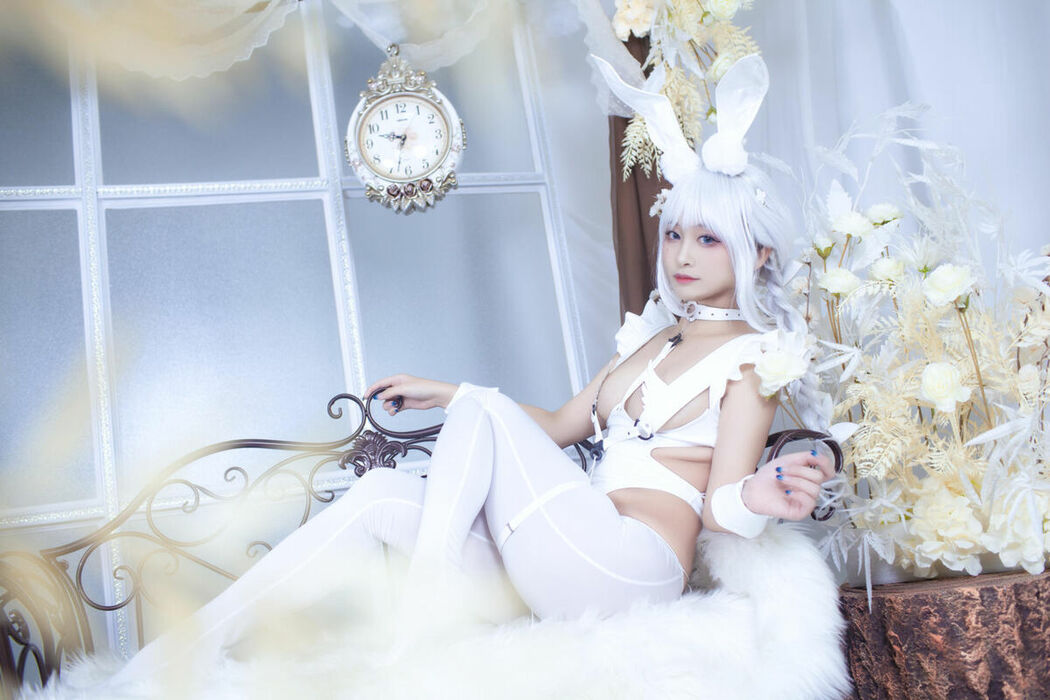 Coser@洛璃LoLiSAMA – 碧蓝航线 恶毒 白兔 (52P)