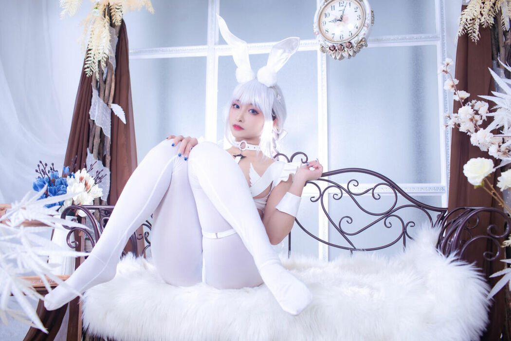 Coser@洛璃LoLiSAMA – 碧蓝航线 恶毒 白兔 (52P)