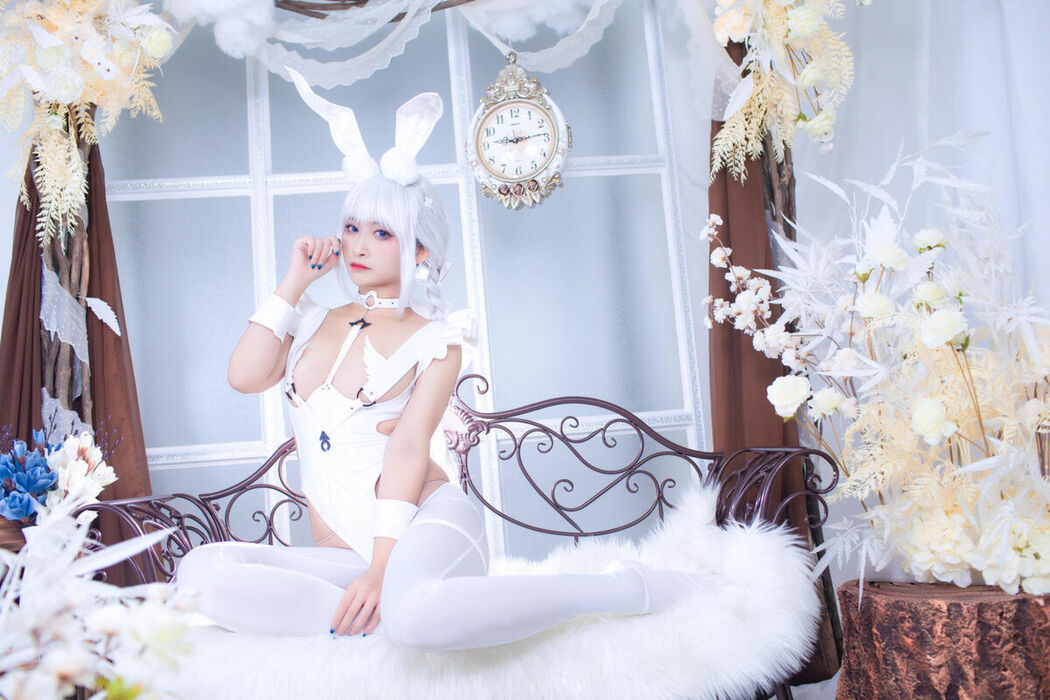 Coser@洛璃LoLiSAMA – 碧蓝航线 恶毒 白兔 (52P)