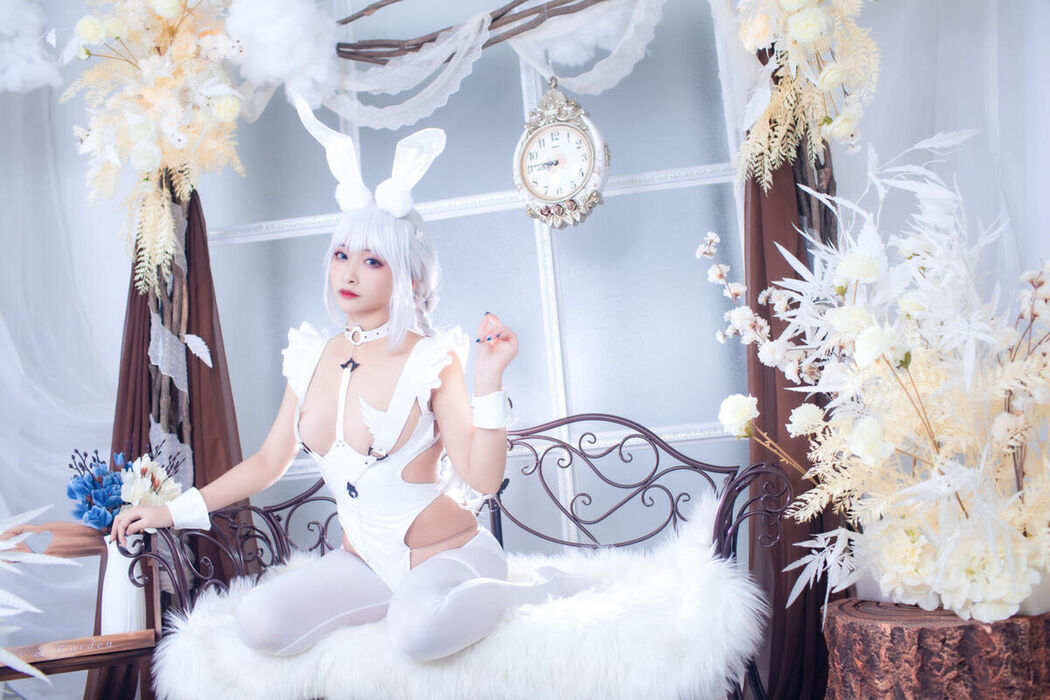 Coser@洛璃LoLiSAMA – 碧蓝航线 恶毒 白兔 (52P)