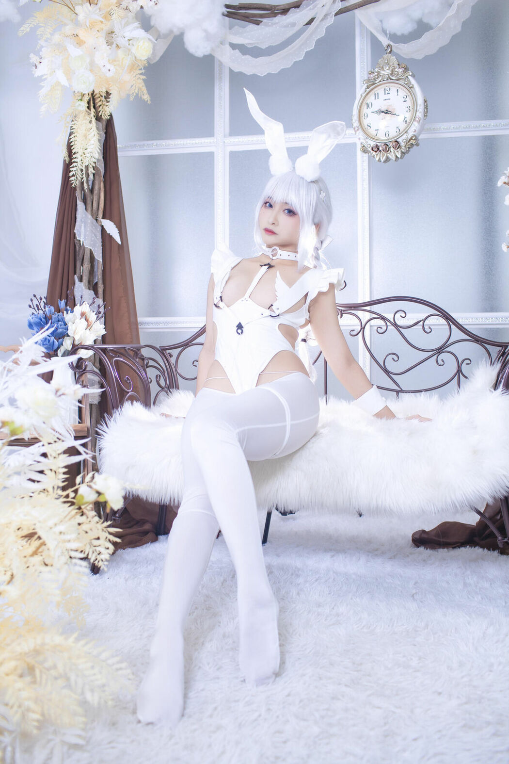 Coser@洛璃LoLiSAMA – 碧蓝航线 恶毒 白兔 (52P)