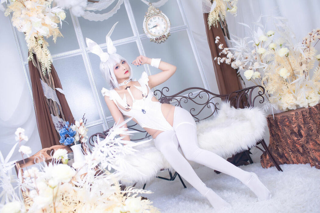 Coser@洛璃LoLiSAMA – 碧蓝航线 恶毒 白兔 (52P)