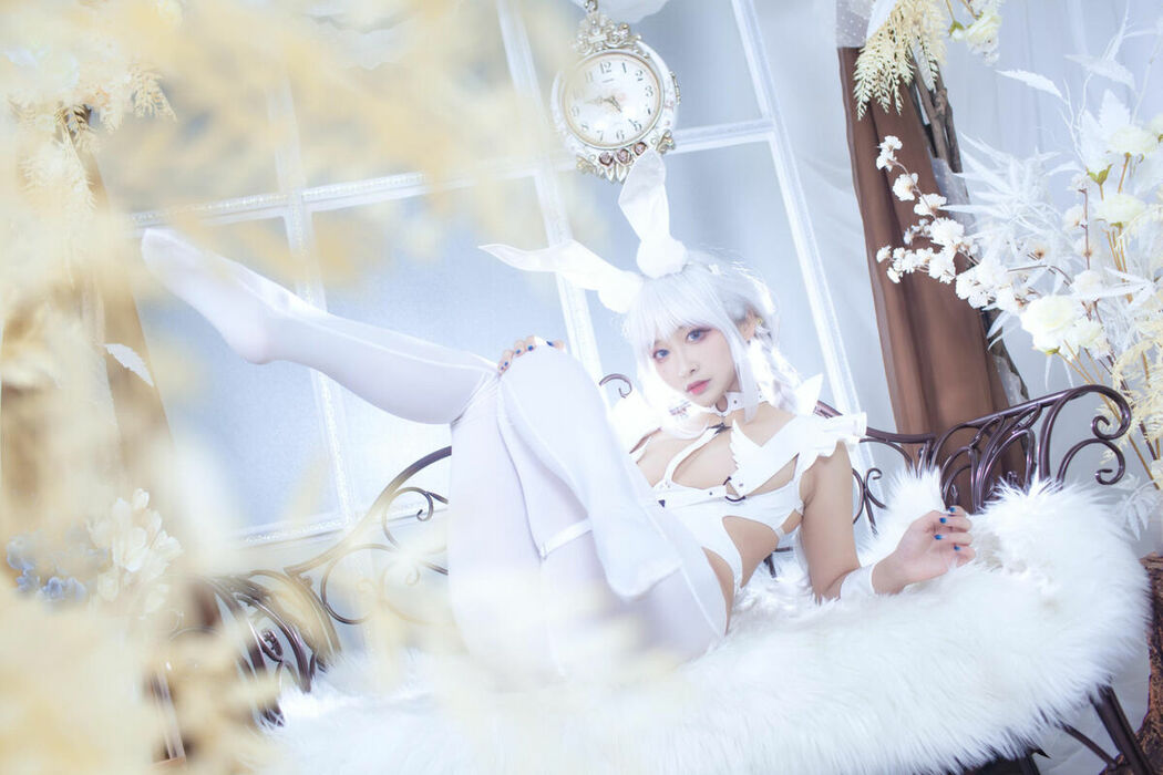 Coser@洛璃LoLiSAMA – 碧蓝航线 恶毒 白兔 (52P)