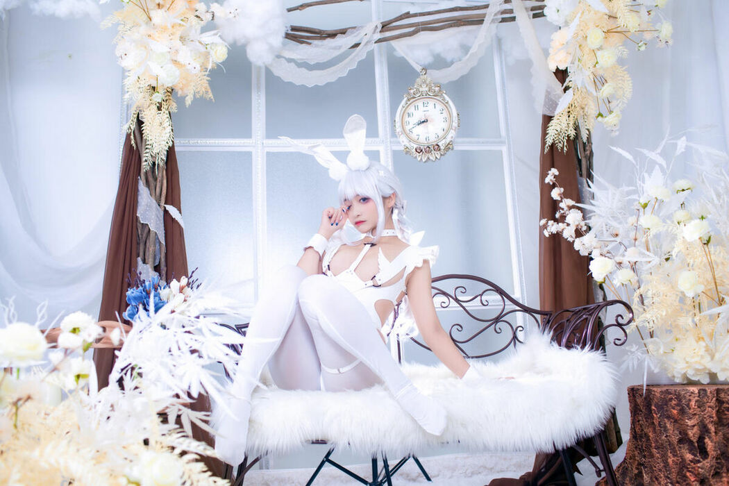 Coser@洛璃LoLiSAMA – 碧蓝航线 恶毒 白兔 (52P)