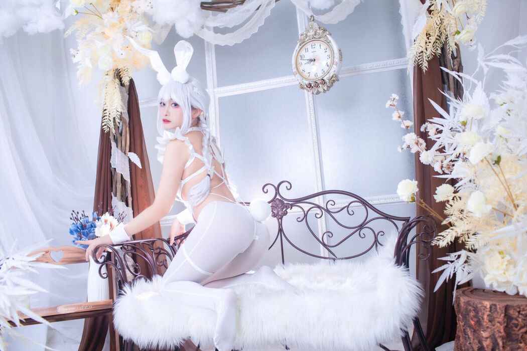 Coser@洛璃LoLiSAMA – 碧蓝航线 恶毒 白兔 (52P)