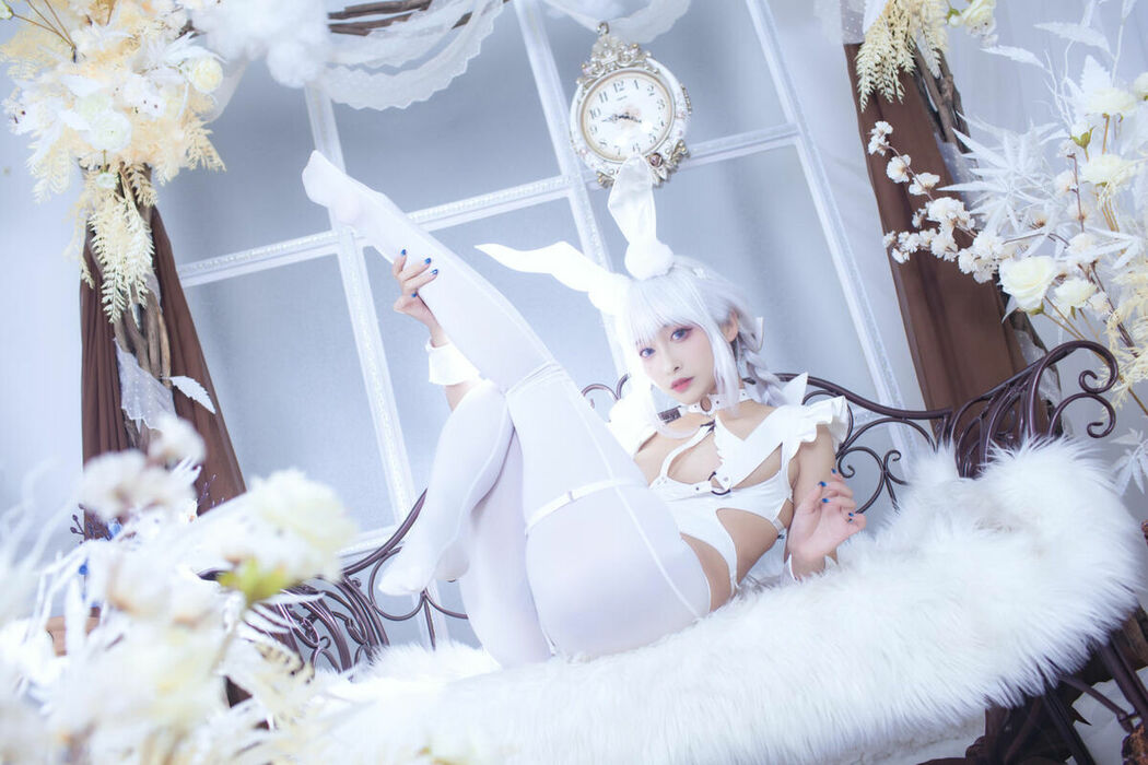 Coser@洛璃LoLiSAMA – 碧蓝航线 恶毒 白兔 (52P)