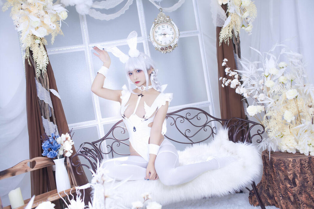 Coser@洛璃LoLiSAMA – 碧蓝航线 恶毒 白兔 (52P)
