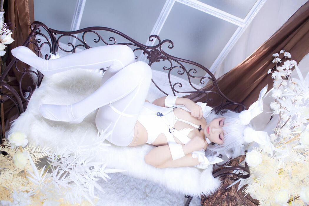 Coser@洛璃LoLiSAMA – 碧蓝航线 恶毒 白兔 (52P)