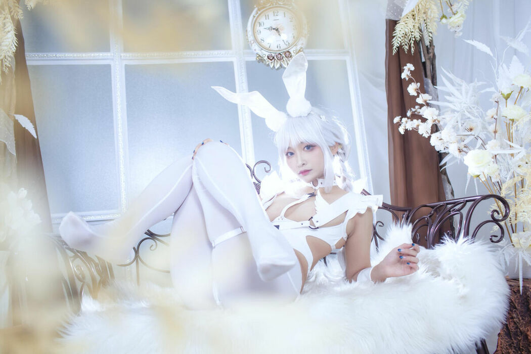 Coser@洛璃LoLiSAMA – 碧蓝航线 恶毒 白兔 (52P)