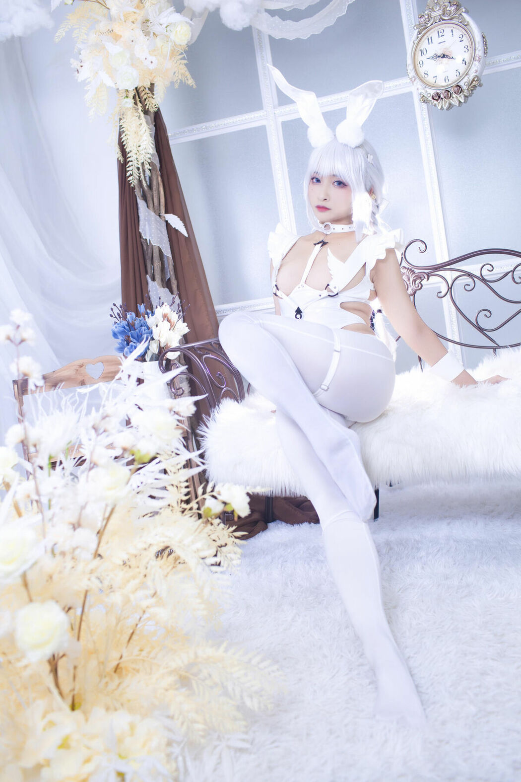 Coser@洛璃LoLiSAMA – 碧蓝航线 恶毒 白兔 (52P)