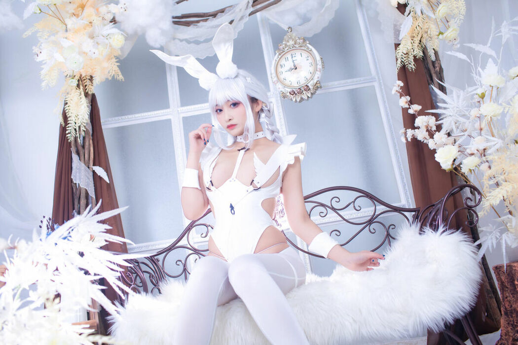 Coser@洛璃LoLiSAMA – 碧蓝航线 恶毒 白兔 (52P)