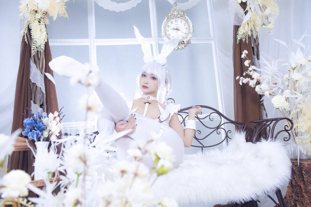 Coser@洛璃LoLiSAMA – 碧蓝航线 恶毒 白兔 (52P)