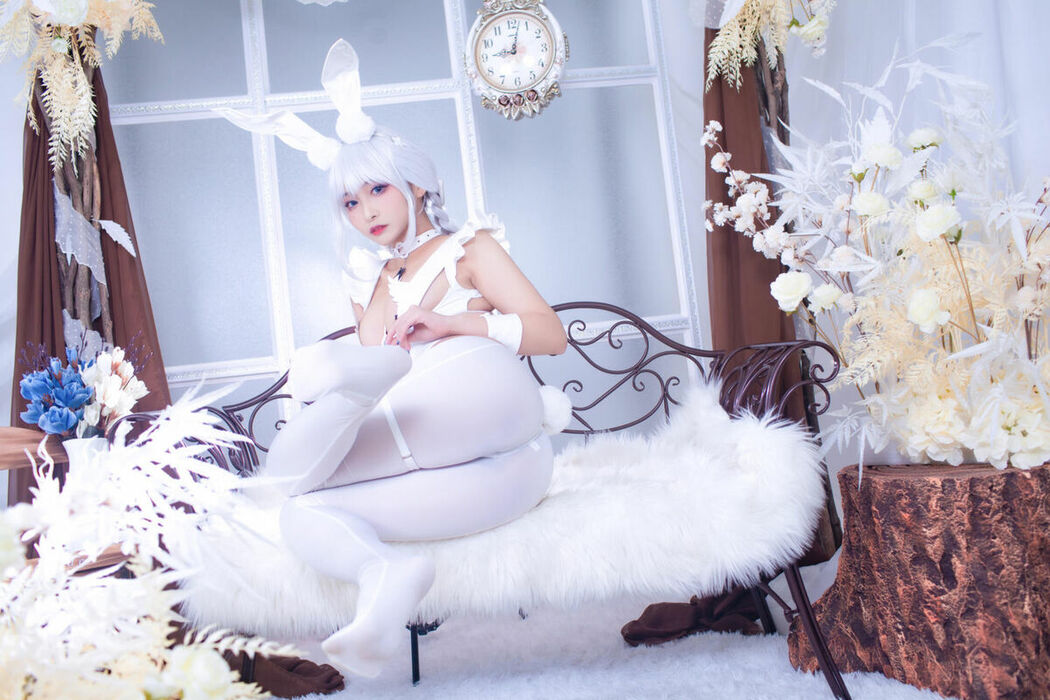 Coser@洛璃LoLiSAMA – 碧蓝航线 恶毒 白兔 (52P)