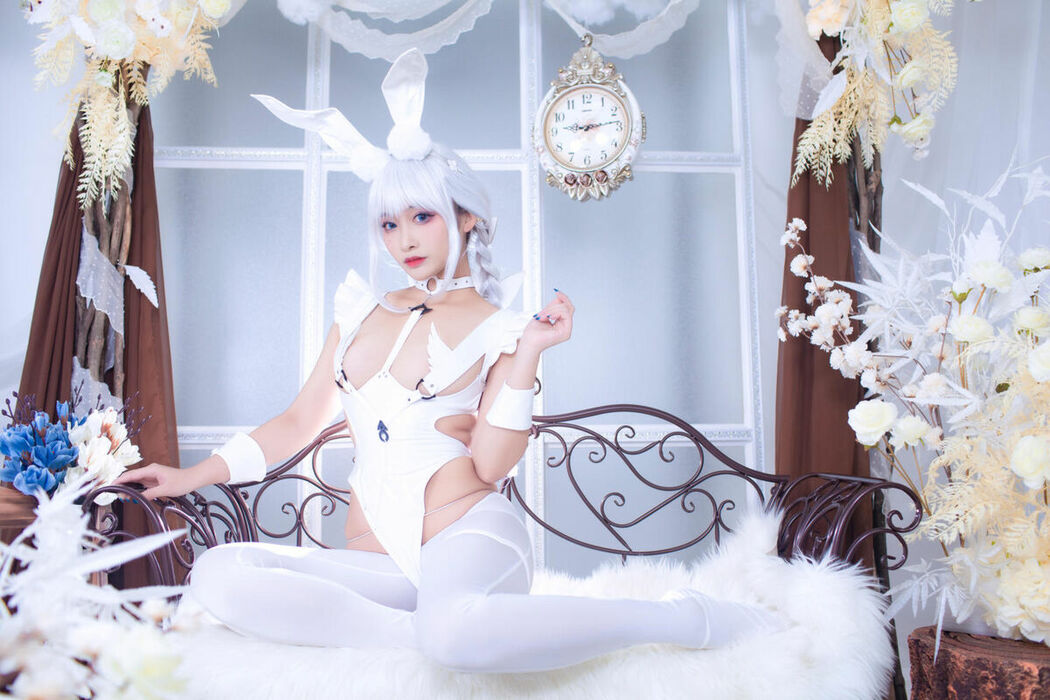 Coser@洛璃LoLiSAMA – 碧蓝航线 恶毒 白兔 (52P)
