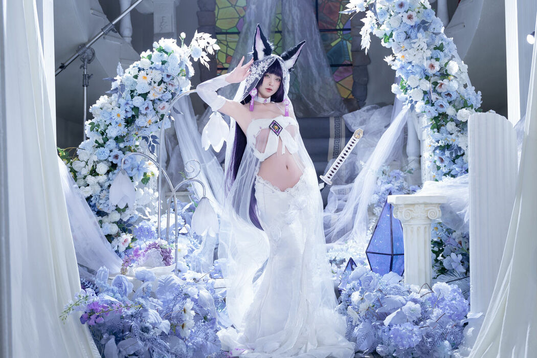 Coser@清水由乃 – 碧蓝航线 武藏紫藤花 (52P – 1V)