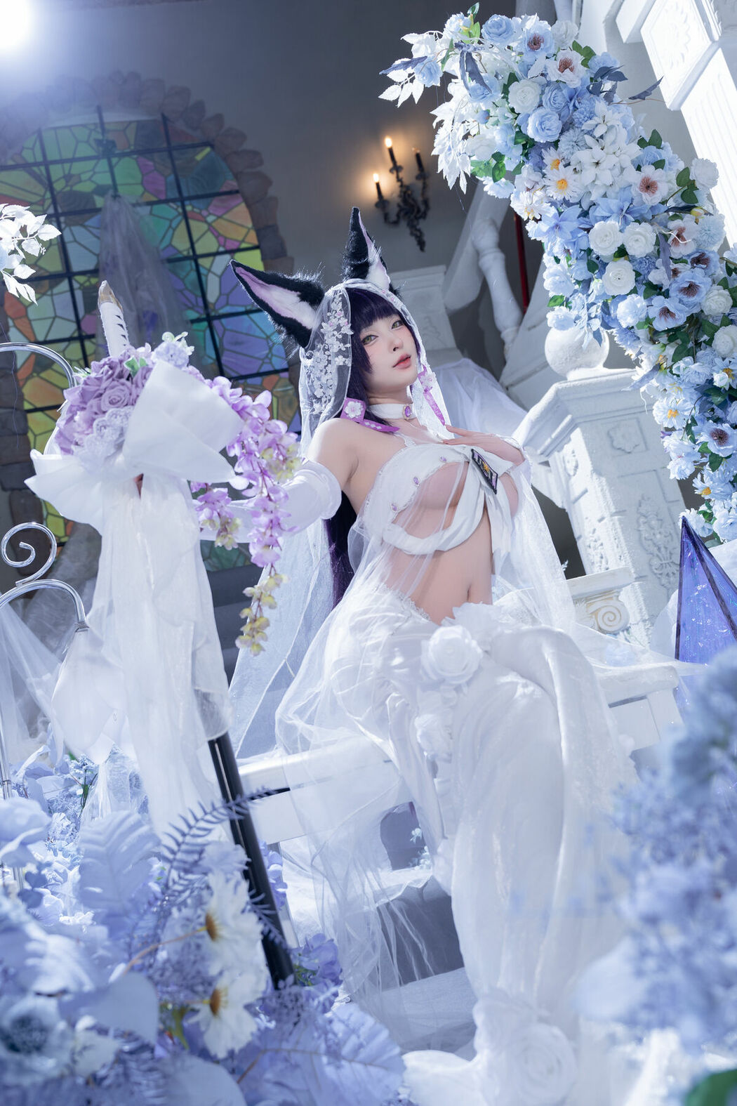 Coser@清水由乃 – 碧蓝航线 武藏紫藤花 (52P – 1V)