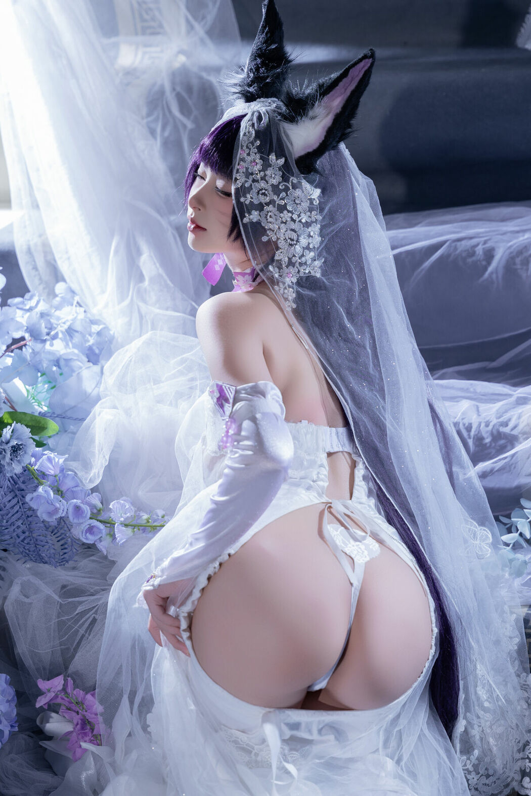 Coser@清水由乃 – 碧蓝航线 武藏紫藤花 (52P – 1V)
