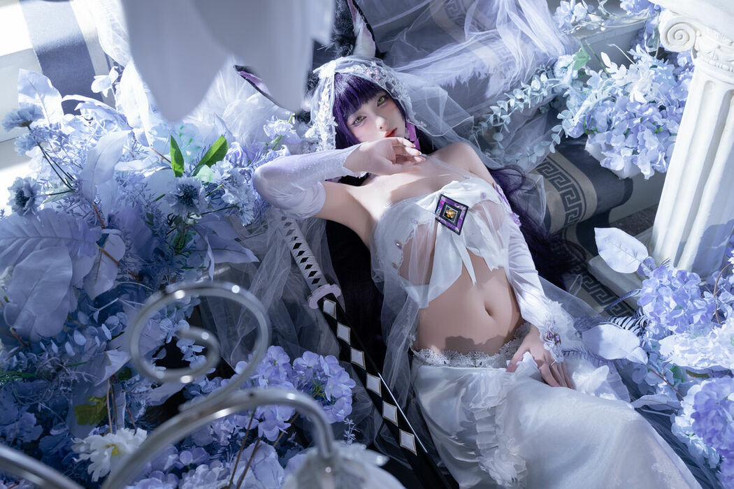 Coser@清水由乃 – 碧蓝航线 武藏紫藤花 (52P – 1V)